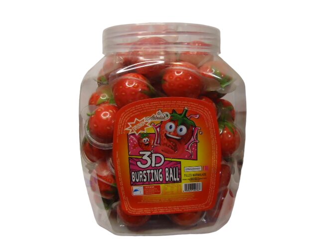 Желе мармелад Strawberry 11г, Банка 60шт