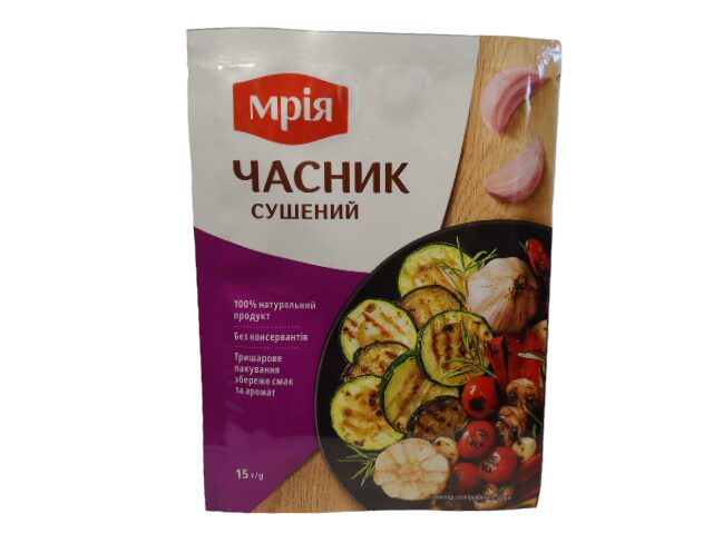 Мрія Приправа Часник сушений гранульований 15г
