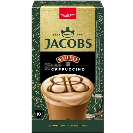 Кава  Jacobs 3 в1  БЕЙЛІС 15 г блок 10 шт.