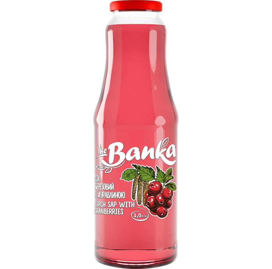 Сік Березовий з журавлиною “The Banka” 1л