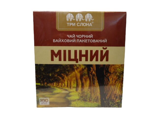 Чай Міцний ДСТУ чорний дрібний ф/п без нитки 100пак. (ящ.6 шт.)
