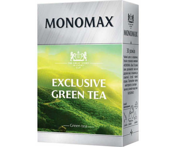Чай МОНОМАХ Exclusive green tea ЗЕЛЕНИЙ 90г (ящ.16 шт.)