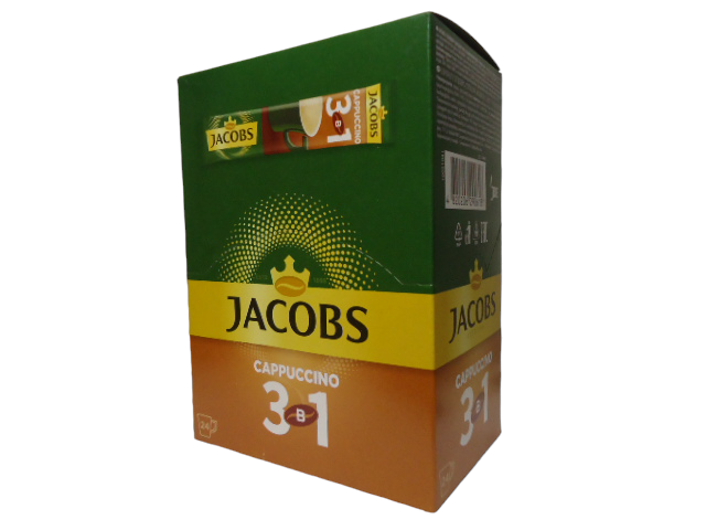 Кава  Jacobs 3 в1  Cappuccino 12,5 г блок 24 шт.