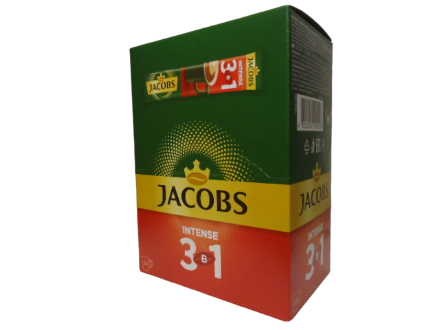 Кава  Jacobs 3 в1  Intense 17,5 г блок24 шт.