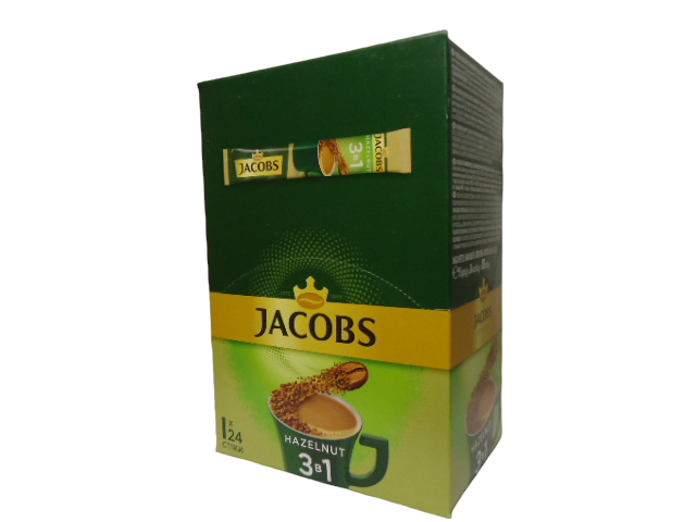Кава  Jacobs 3 в1 FD Monarch HUZELNUT 15 г блок 24 шт.