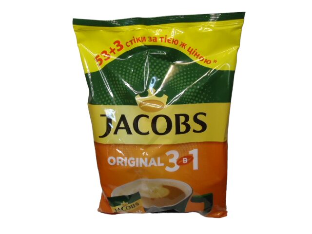 Кава  Jacobs 3 в1 МІШОК  Original  15,2 г ПАКЕТ 56 шт.