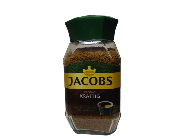 Кава  розчинна Jacobs 190г Кронат Крафтіг склобанка