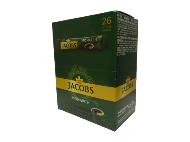 Кава  розчинна Jacobs Monarch  стік 1,8 гр. (блок 26 шт.)