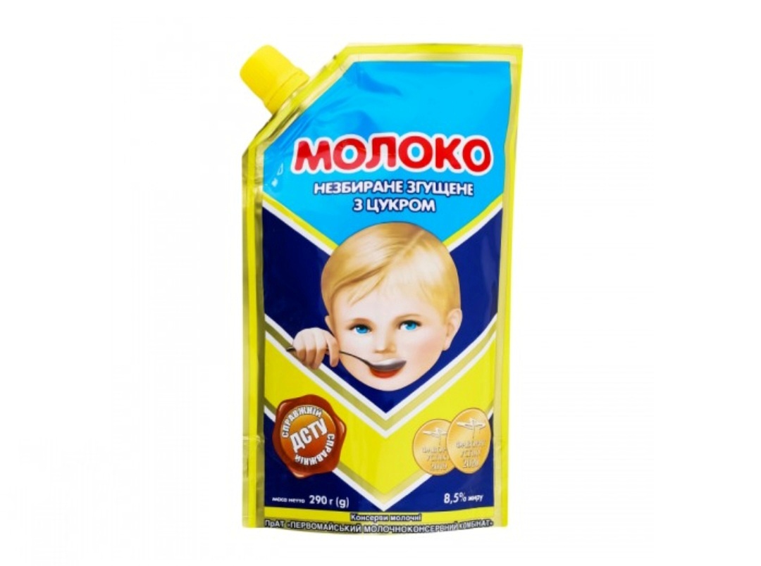 Згущене молоко дой-пак 290 г