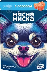 Корм для собак М’ясна Миска з лососем 100г (ящ.24шт)