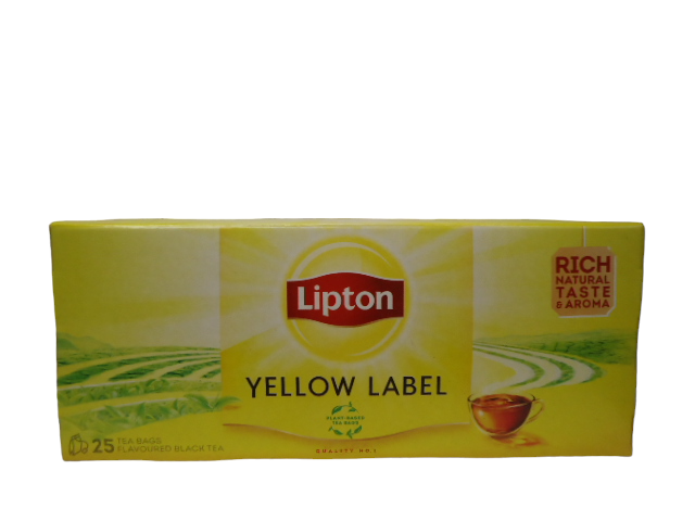 Чай Lipton Yellov Label 25 пак.(в ящ.32 шт)