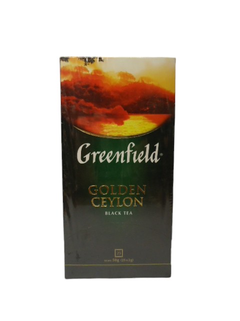 Чай Greenfield Golden Ceylon 25 пак. чорний (ящ.15 шт.)