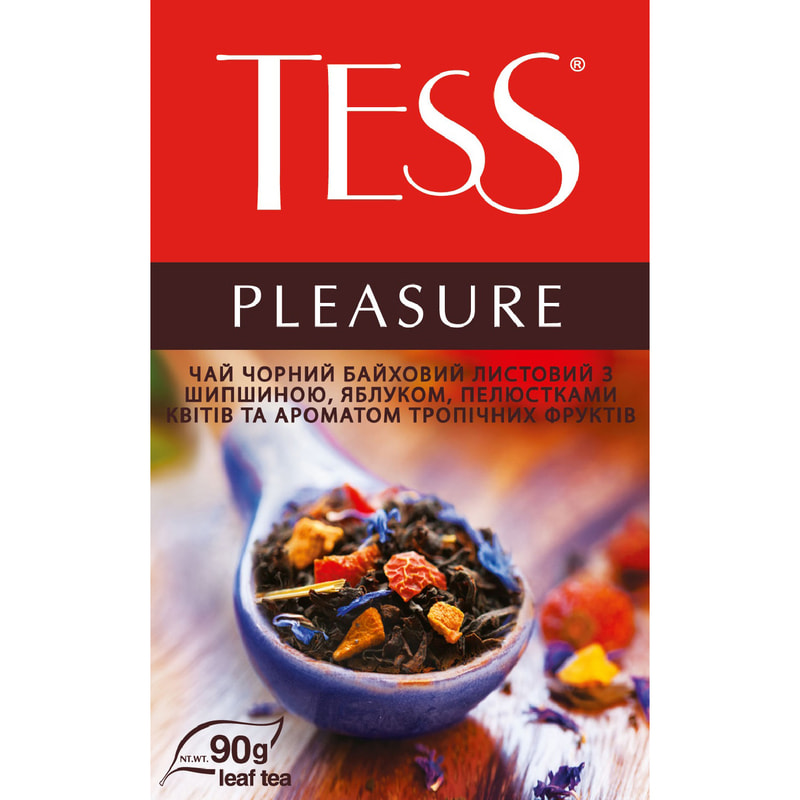 Чай TESS Pleasure шиповник-яблуко-лимон 90гр. (ящ.15 шт.)