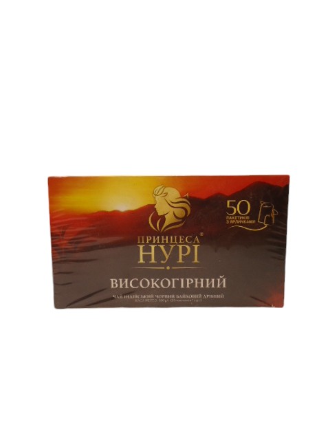 Чай Принцеса Нурі Високогірний 50 пак. з ниткою (в ящ.12 шт.)