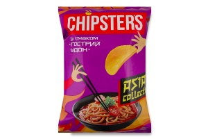 Чіпси Chipster`s смак Гострий удон 100гр ( 16шт. в ящ.)