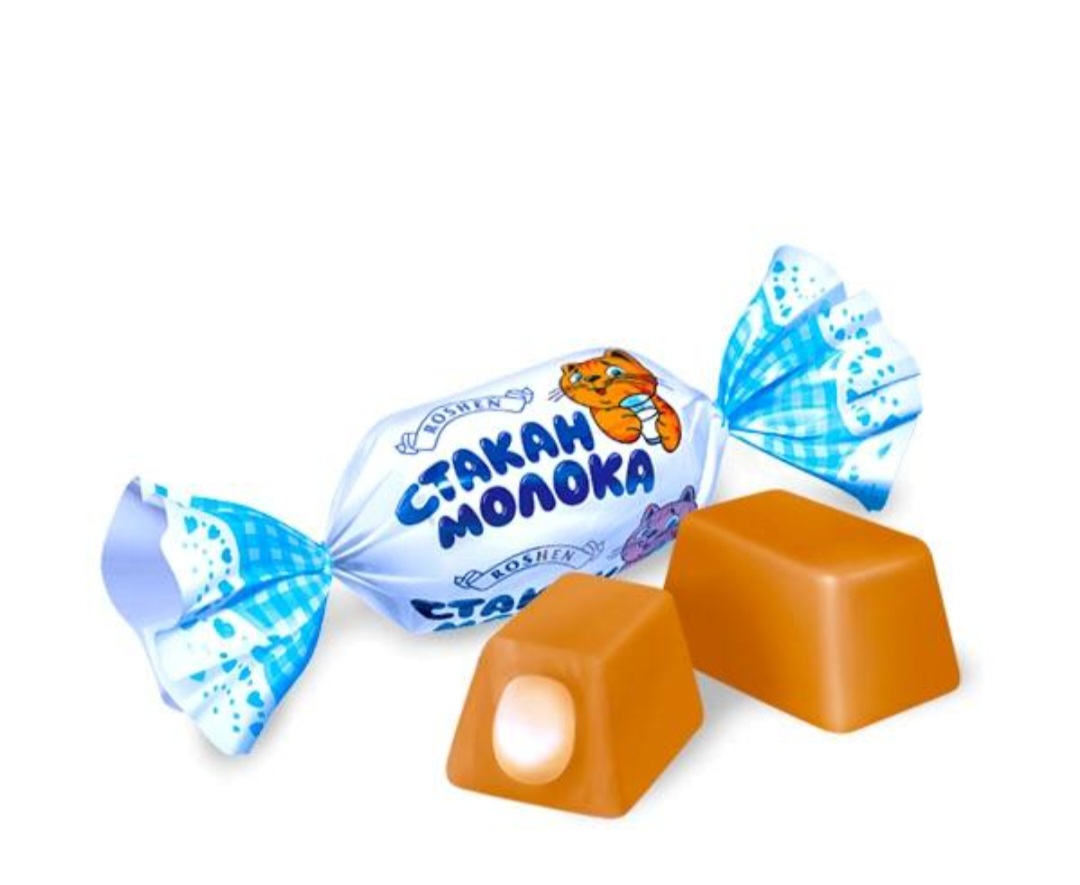 ІРИС РОШЕН  Milky Splash стакан молока 1кг. (в ящ.5 кг.)