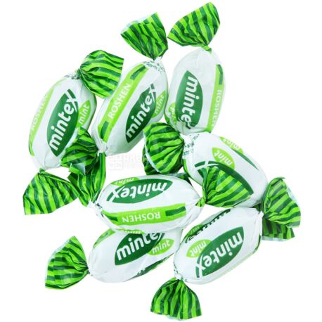 КАРАМЕЛЬ РОШЕН  Mintex Mint зі смаком м’яти 1 кг. (в ящ.9 кг.)