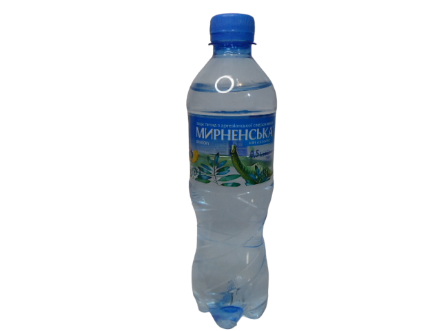 Вода МИРНЕНСЬКА  0,5л  негазована  (в уп.15 шт.)