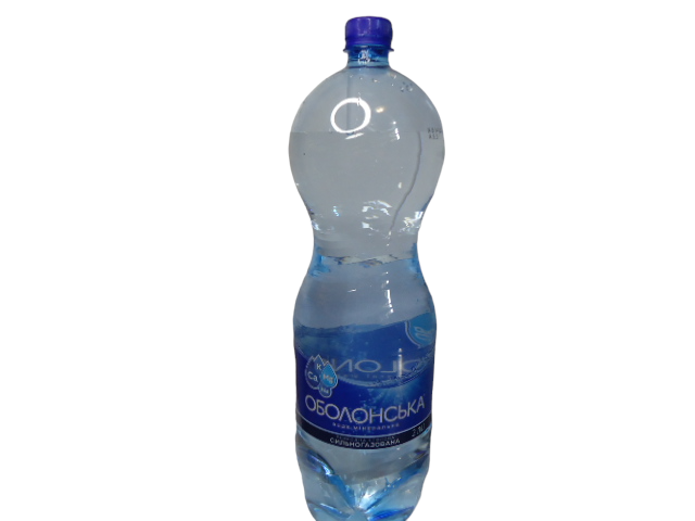 Вода мінеральна Оболонь сильногазована 1 л. ( уп.12 шт)