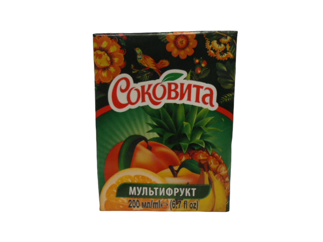 Сік ТМ Соковита 0,2л. Мультифрукт (в уп.27 шт.)