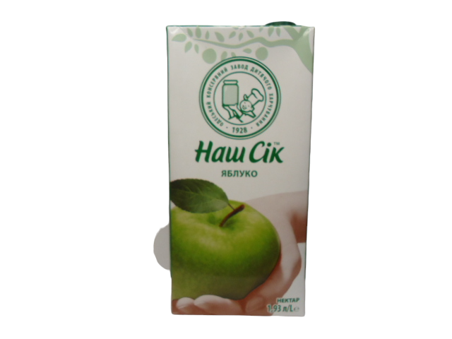 Сік ТМ Наш сік 1,93 л. Яблучний (уп.6 шт.)