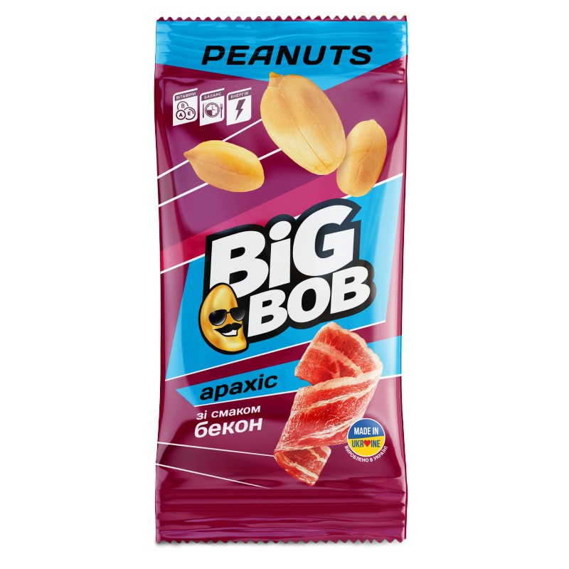 Арахіс BIG BOB бекон 60г (в ящ. 95 шт)