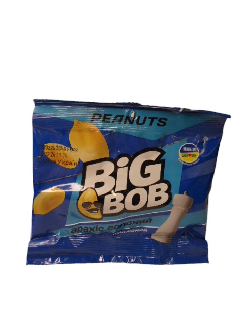Арахіс BIG BOB до пива 30 гр. (ящ.180 шт.)