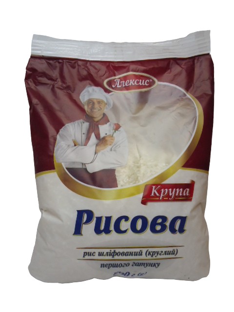 Крупа Рис круглий Алексіс 800г