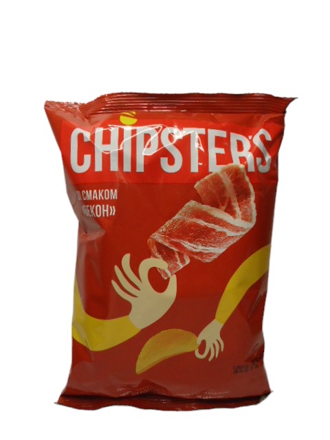 Чіпси Chipster`s 60гр. смак бекону (в ящ.28 шт.)