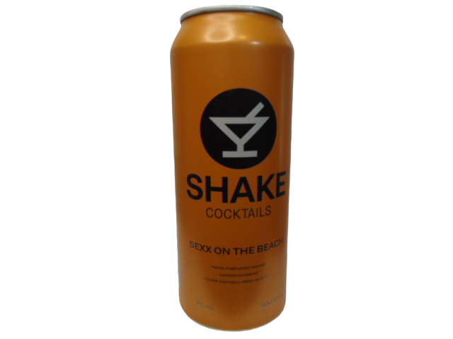 Shake 0,5 л. З/БАНКА Sexx On The Beach (уп.24 шт.) оранж