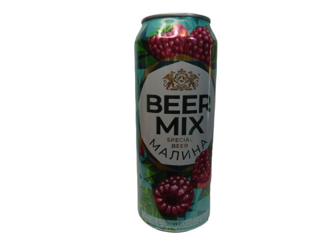 Пиво Beer MIX  Малина 0,5л. БАНКА (уп.24 шт.)