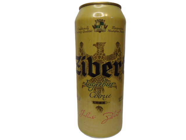 Пиво Zibert світле 0,5 л. БАНКА (уп. 24 шт.) ЖОВТИЙ