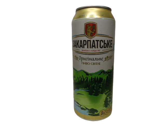 Пиво ППБ Закарпатське 0,5л З/БАНКА (уп.24 шт.)
