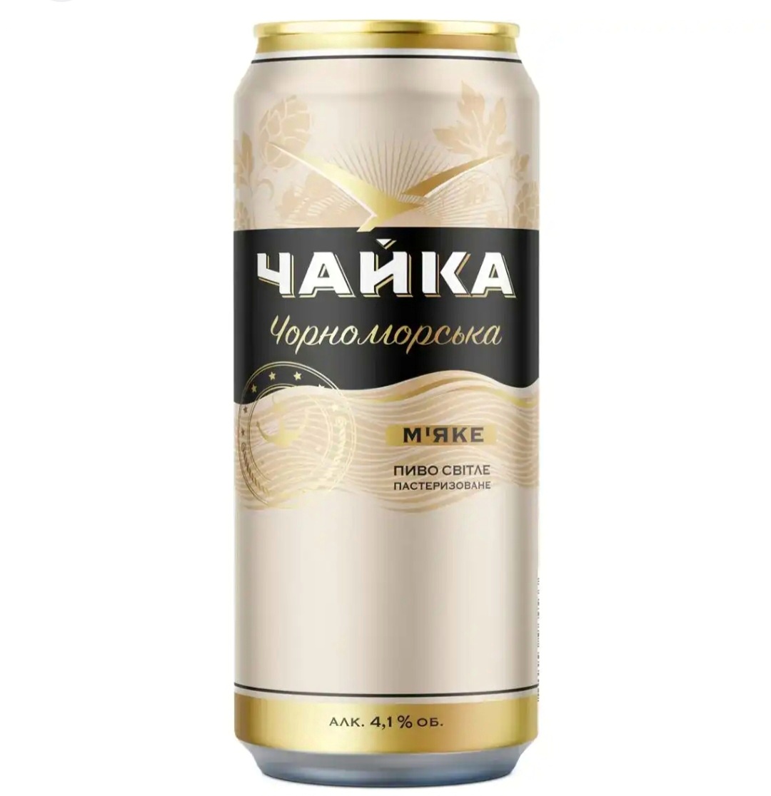 Пиво ППБ Чайка Чорноморська 0,5 З/БАНКА (уп.24 шт.)