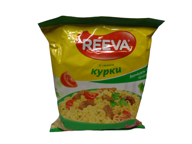 Reeva  вермішель 60г з куркою ГОСТРА