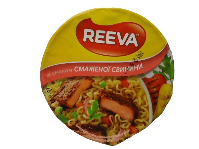 Reeva Локшина ЧАШКА  зі свининою 75г
