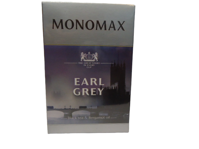 Чай МОНОМАХ чорний EARL GREY 90ГР з бергамотом (ящ. 16шт)