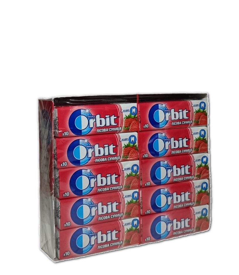 Гумка Orbit Лісова Суниця 14гр (блок 30шт.)