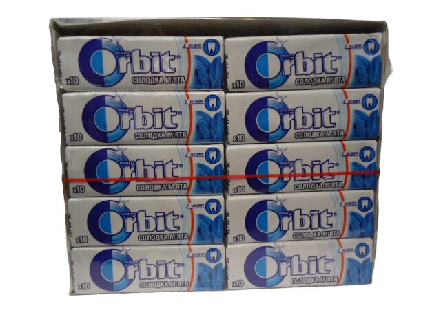 Гумка Orbit Солодка М’ята 14гр (блок 30шт.)