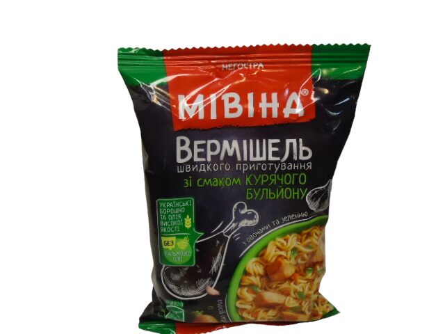 Вермішель Мівіна 59,2 г зі смаком КУРКИ негострої