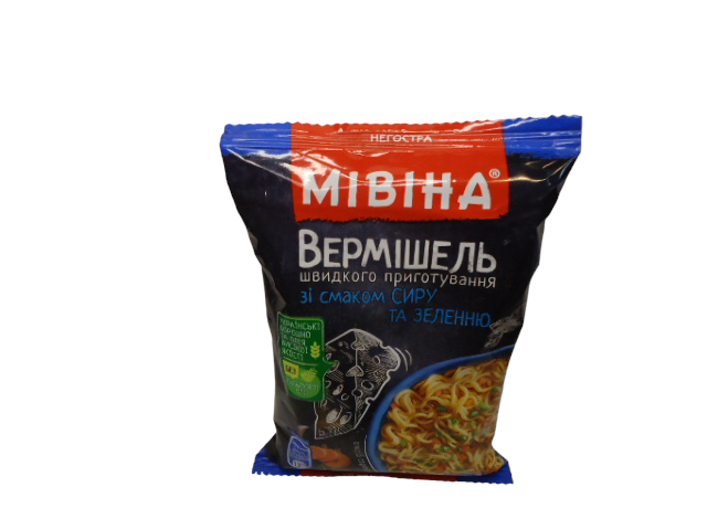 Вермішель Мівіна 59,2 г зі смаком сиру та зелені