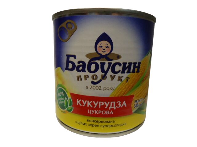 Кукурудза Бабусин 340г З/БАНКА