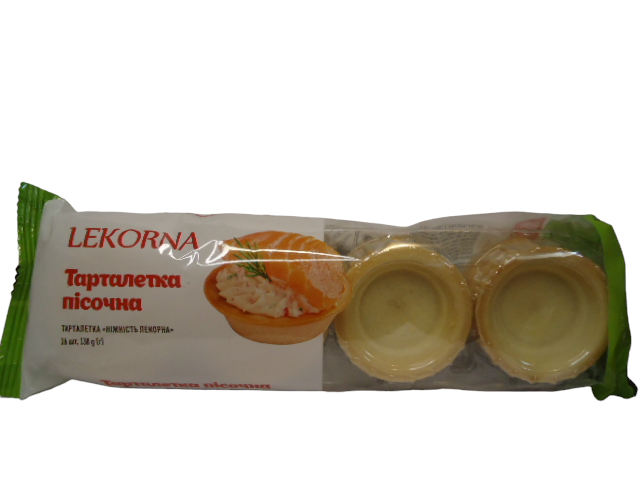 Ваф. Тарталетка пісочна Ніжність  “Лекорна” 138гр. (уп. 18шт.)