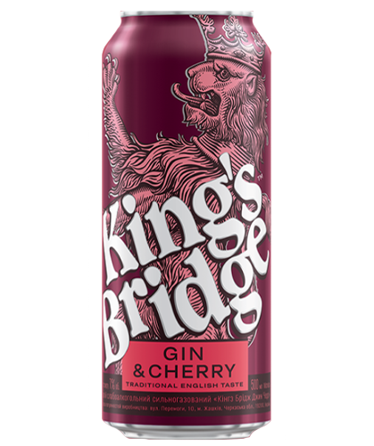 Kinq’s Bridge Cherry 0.45 л. З/БАНКА (уп.24 шт.) ЧЕРВОНИЙ