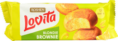 Печиво ROSHEN  Lovita BROWNIE ЛИМОН 152 ГР