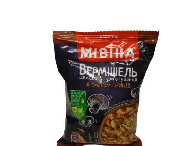 Вермішель Мівіна 59,2 гр зі смаком грибів (ящ.24 шт.)