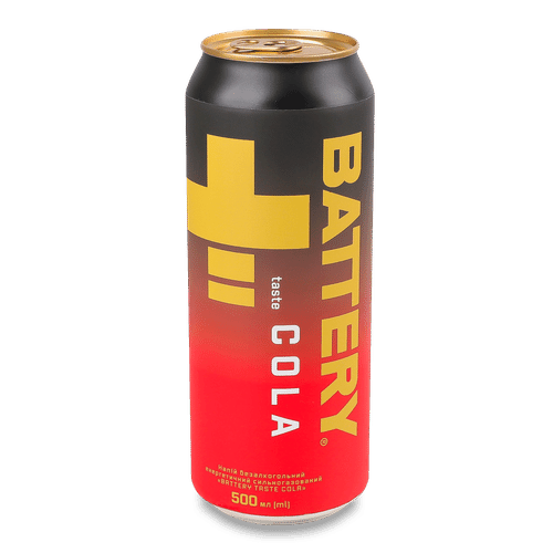 Енергетик BATTERY  COLA 0.5л. З/БАНКА (ящ.24 шт)