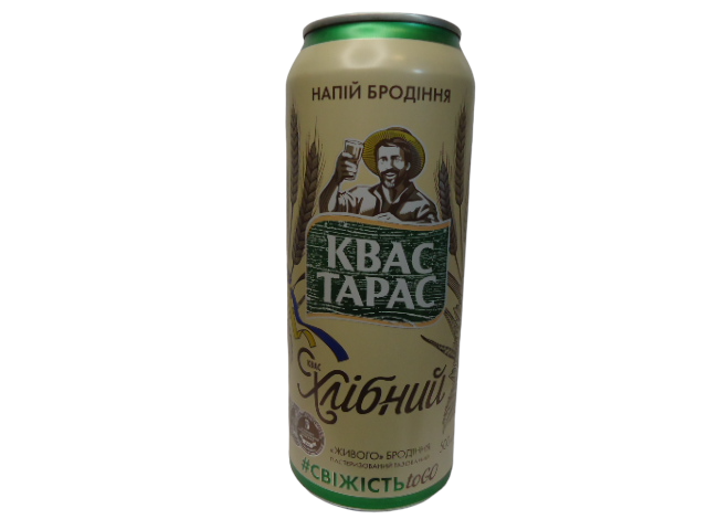 Квас ТАРАС 0,5л. з/б  (уп.24 шт.)